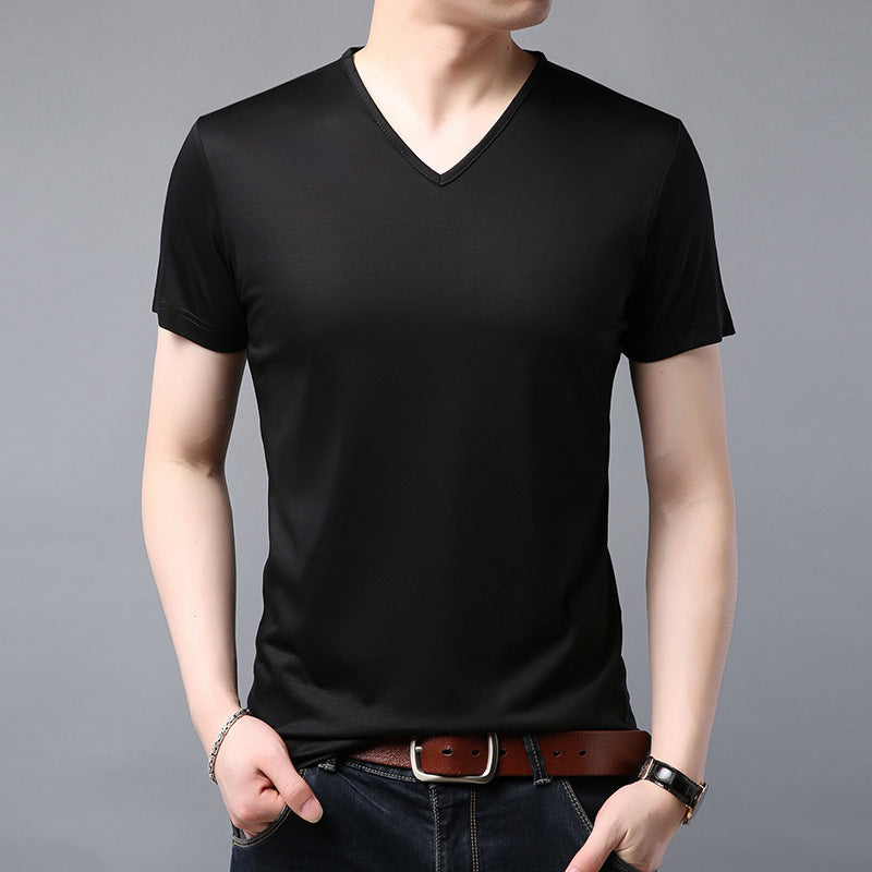 V-neck short sleeve T-shirt