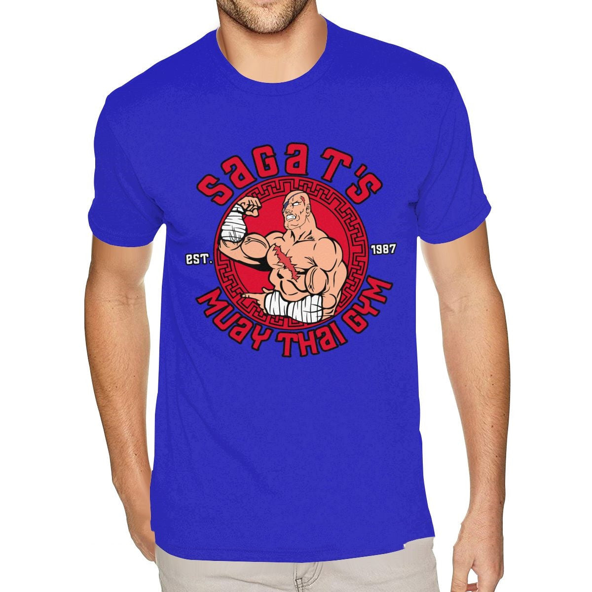 Men's crew neck print T-shirt