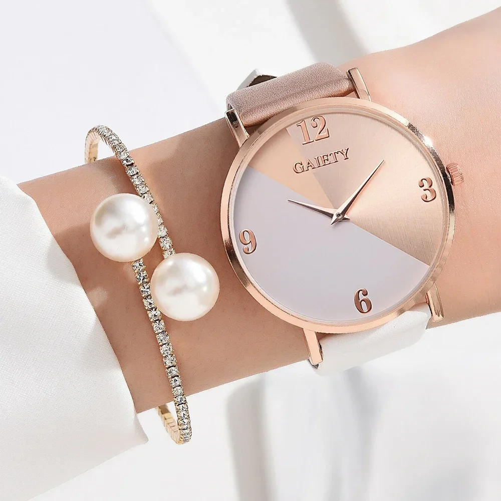 Women Fashion Waterproof Wrist Watch and Bracelet