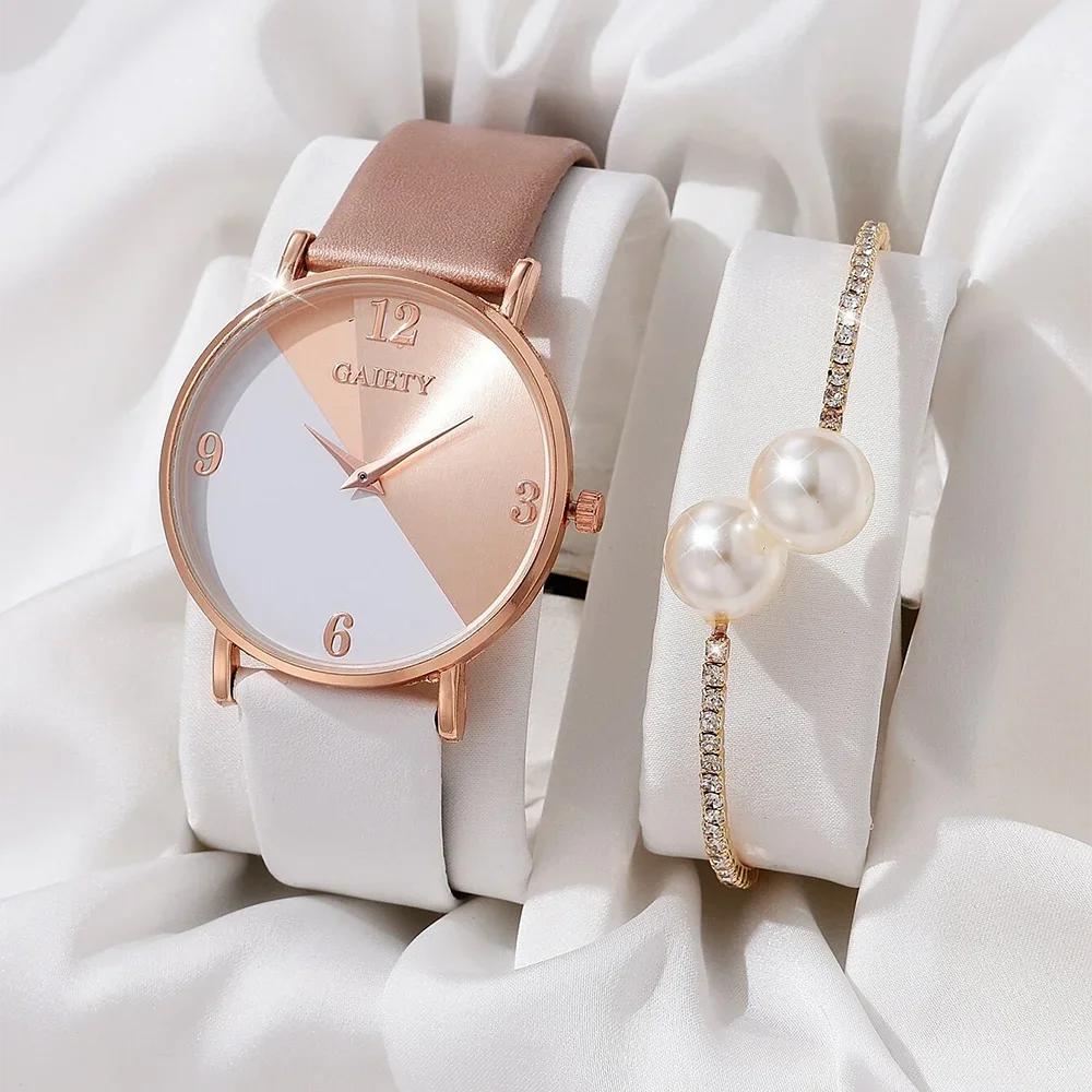 Women Fashion Waterproof Wrist Watch and Bracelet