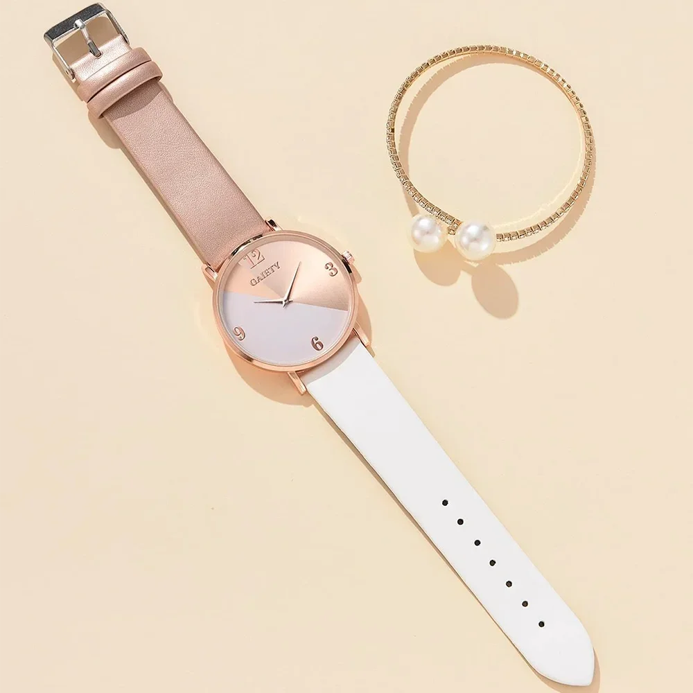 Women Fashion Waterproof Wrist Watch and Bracelet